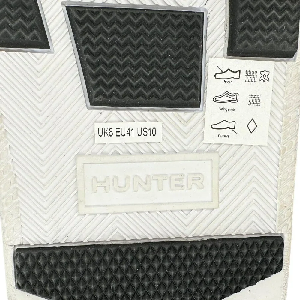 NEW in Box HUNTER White Short Quilted Snow Boots Women's Size 10